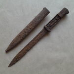 Mauser K98 bayonet and scabbard Kurland relic - Image 2