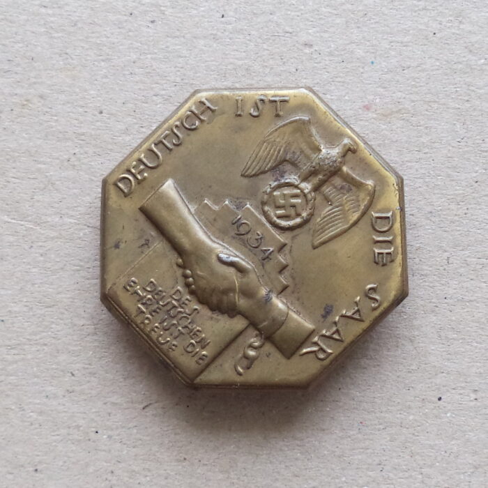 DSC01983 Third Reich Tinnie - Deutsch Ist die Saar 1934 - Image 3
