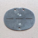 German WW2 Identity Disc - 1/Bau. Ers. Btl. 12 - Image 2
