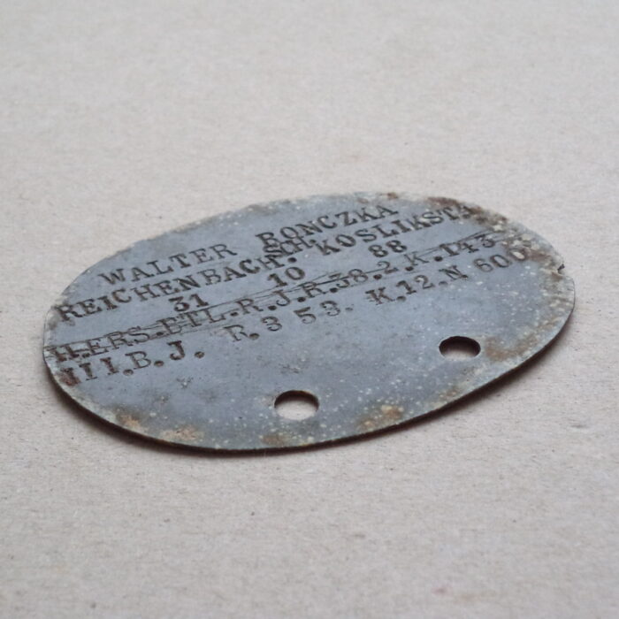 DSC02356 German WW1 Identity Disc - III. B. J. R. 353 - Image 3