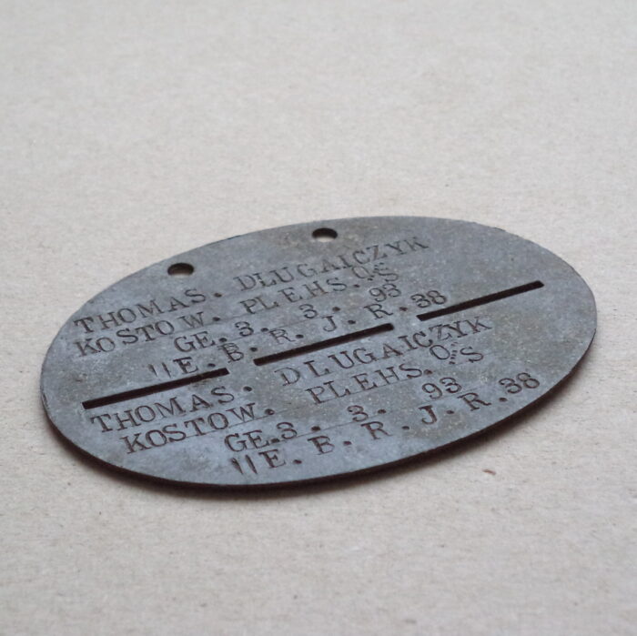 DSC02363 German WW1 Identity Disc - IIE. B. R. J. R. 38 - Image 3