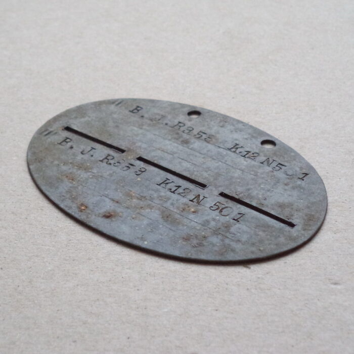 DSC02365 German WW1 Identity Disc - IIE. B. R. J. R. 38 - Image 4