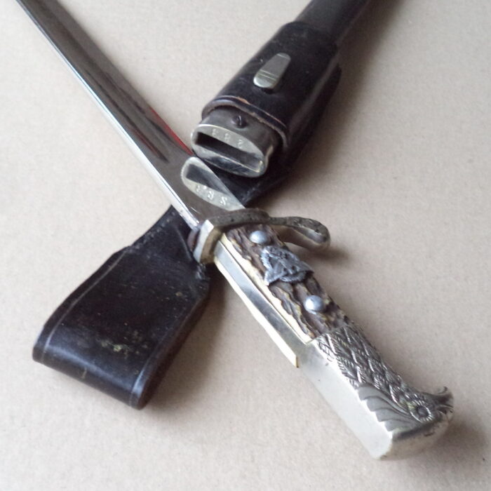 W 003 (13) Police Dress Bayonet with Frog - matching numbers - Image 13