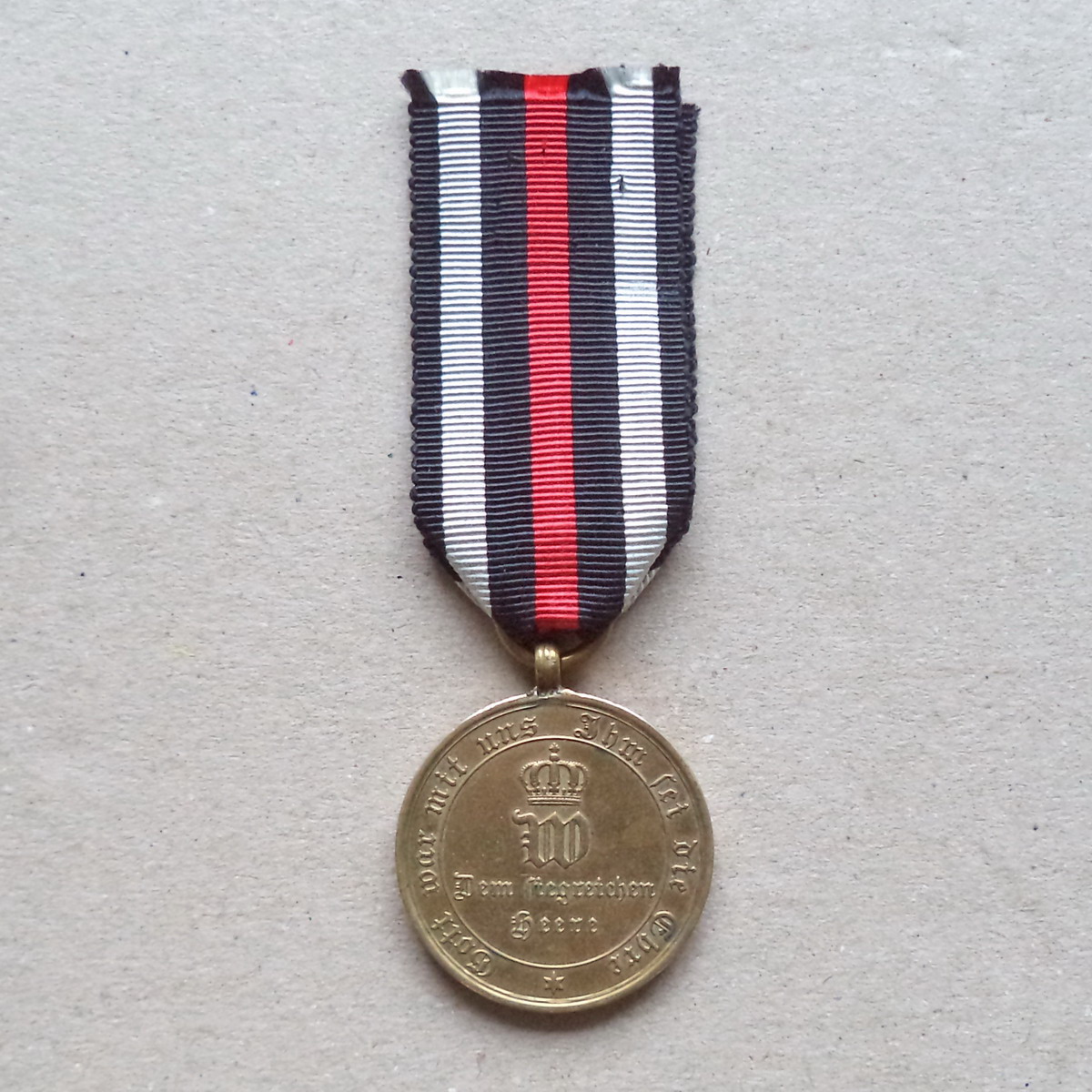 A 116 (1) Prussia 1870 - 1871 War Commemorative Medal - Image 1