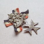 German Veterans Association Badge with Cross - Image 3