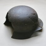 German M35 Double Decal Steel Helmet Narva relic