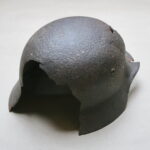 German M35 Double Decal Steel Helmet Narva relic - Image 5