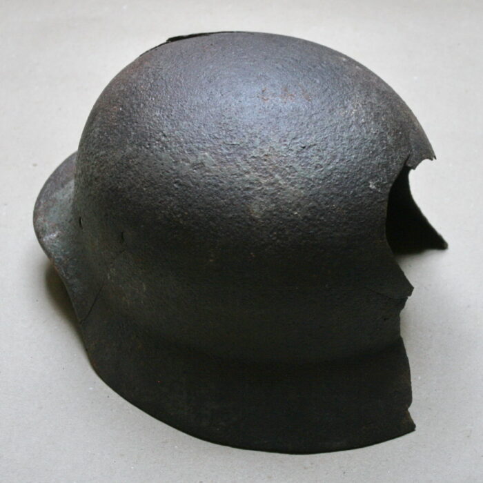 German M35 Double Decal Steel Helmet Narva relic - Image 4