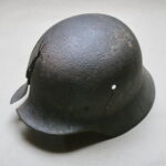 German M35 Double Decal Steel Helmet Narva relic - Image 3
