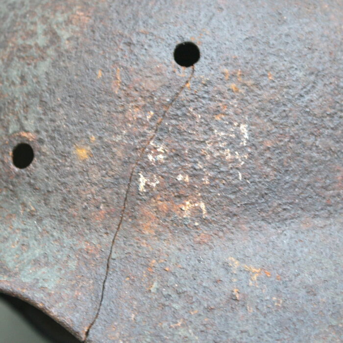 German M35 Double Decal Steel Helmet Narva relic - Image 6