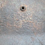 German M35 Double Decal Steel Helmet Narva relic - Image 7