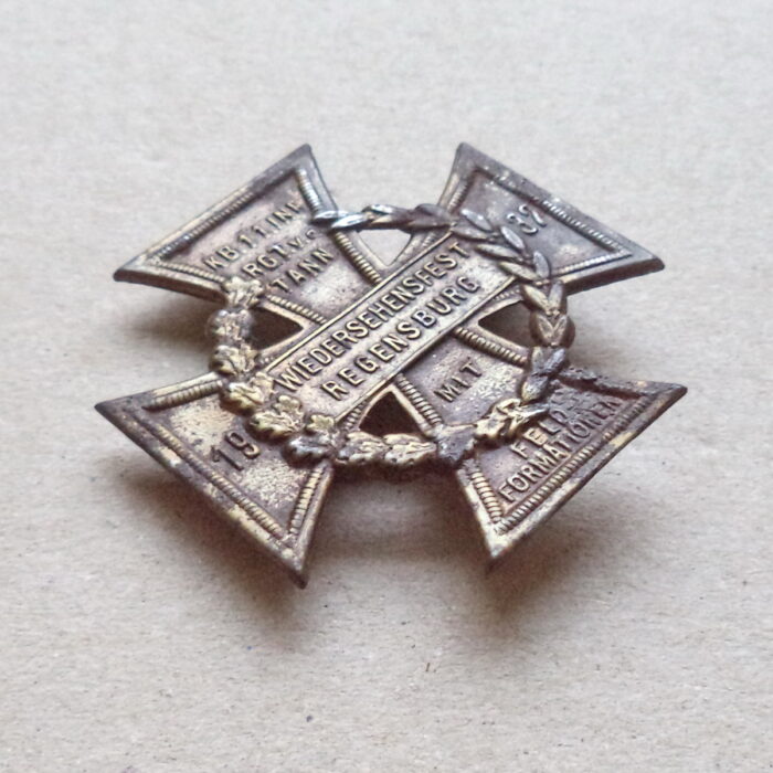11. Infantry Regiment Tann Badge - Regensburg 1937 - Image 3